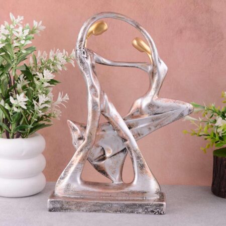 Great Valentine's Day Gift for Girl & Boys symbolizes True Love, Romantic Gift Showpieces Silver Brown